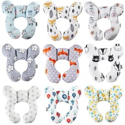 image-Baby U-Shaped Neck Pillow Cartoon Travel Car Seat Stroller