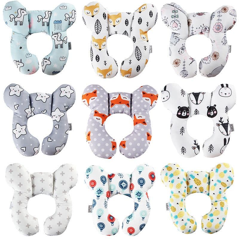image-Baby U-Shaped Neck Pillow Cartoon Travel Car Seat Stroller