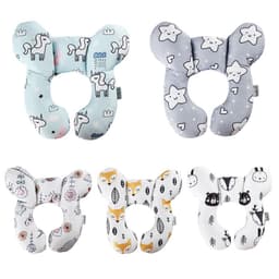 image-Baby U-Shaped Neck Pillow Cartoon Travel Car Seat Stroller
