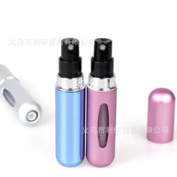 image-5ml Aluminum Perfume Spray Bottle Portable Mini Refillable Travel