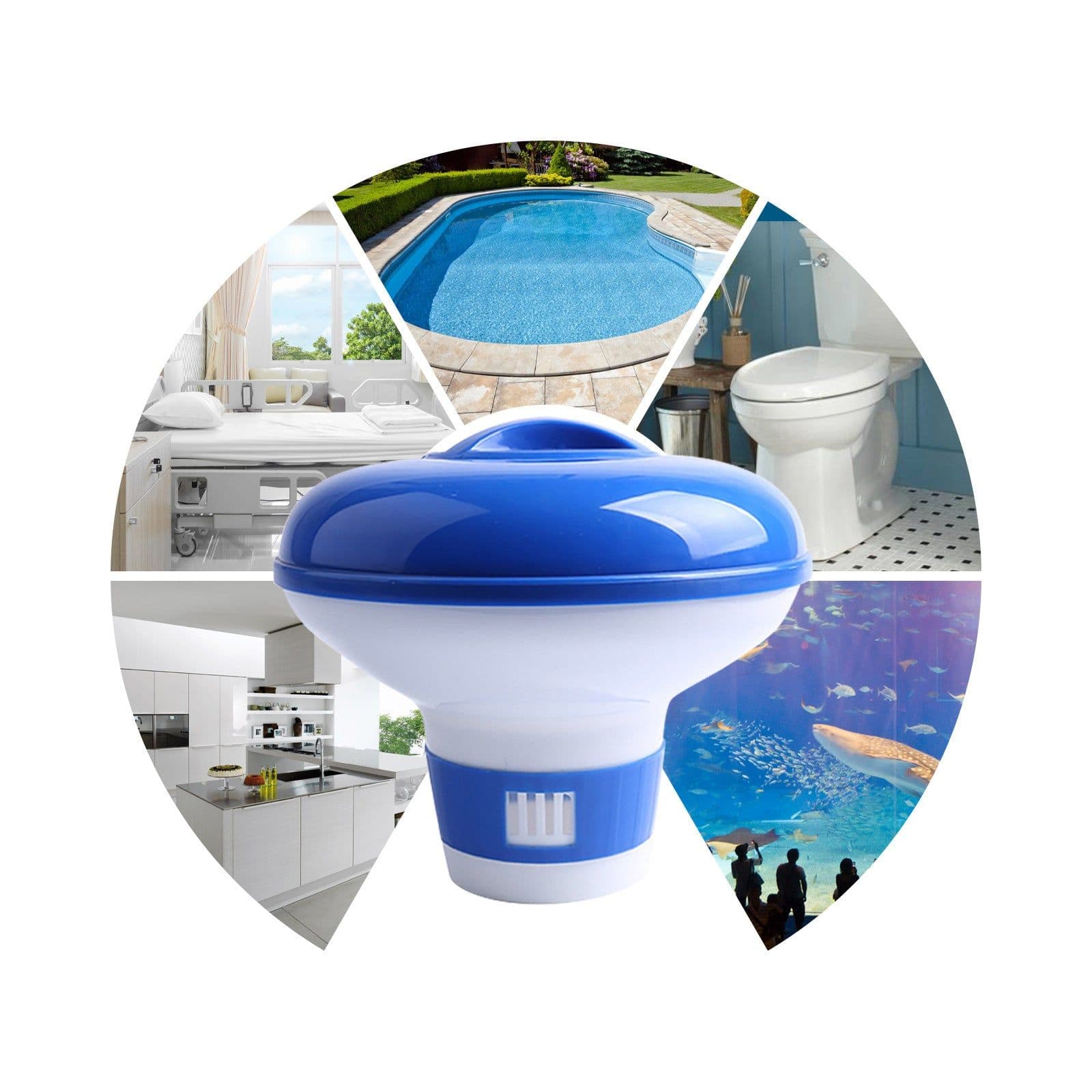 image-Pool Chlorine Tablet Dispenser 5 Inch Floating Automatic Doser