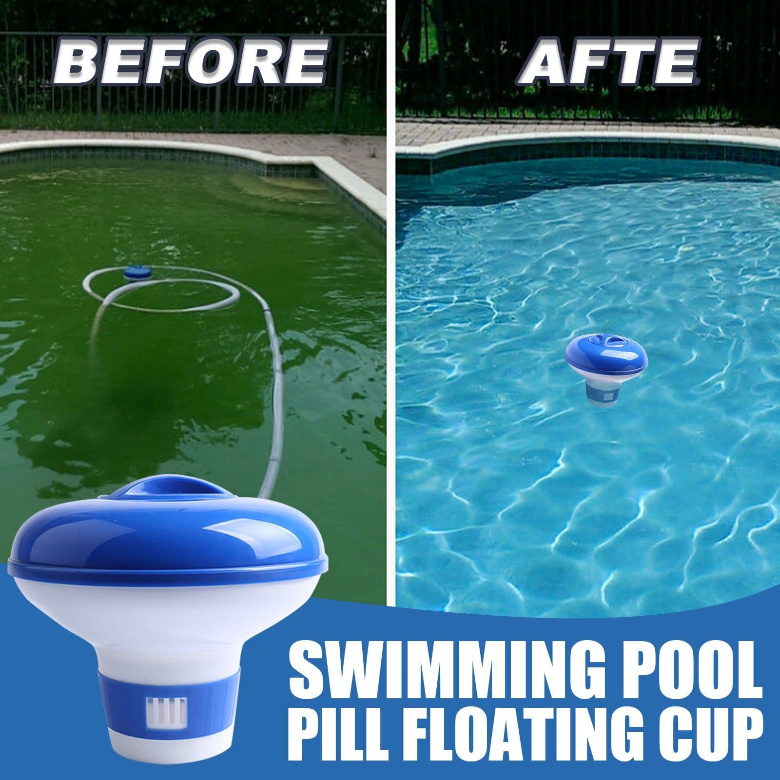 image-Pool Chlorine Tablet Dispenser 5 Inch Floating Automatic Doser