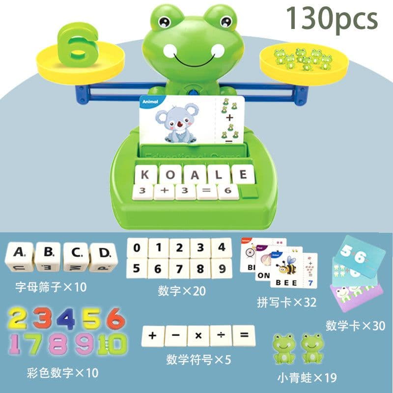 image-Frog Balance Educational Toy Math Game for Kids