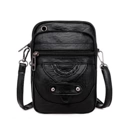 image-Women's PU Leather Crossbody Bag Small Square Shoulder Messenger Bag