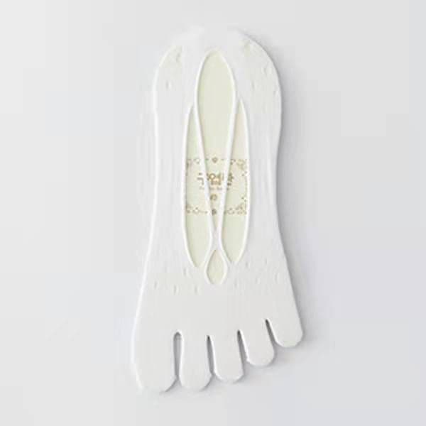 image-Five-Toe Socks Women's Invisible Boat Socks Non-Slip Breathable Nylon