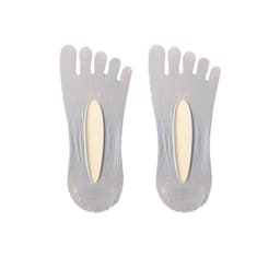 image-Five-Toe Socks Women's Invisible Boat Socks Non-Slip Breathable Nylon