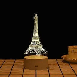 image-USB 3D Night Light Cartoon Acrylic Touch Bedside Lamp