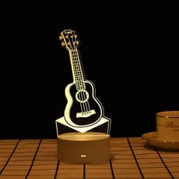 image-USB 3D Night Light Cartoon Acrylic Touch Bedside Lamp
