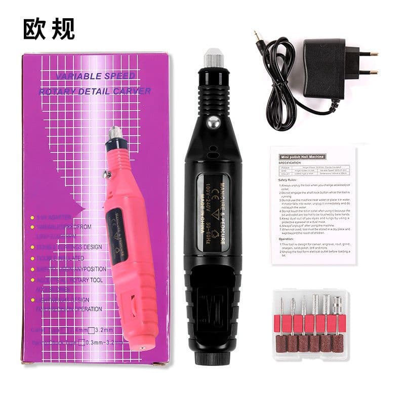 image-Piecolor USB Electric Nail Polisher Portable Mini Nail Tool