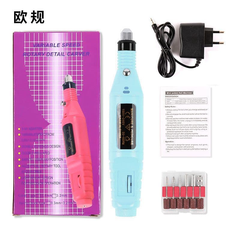 image-Piecolor USB Electric Nail Polisher Portable Mini Nail Tool