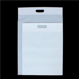 image-Frosted PE Zipper Bag 20x20cm Clothing Packaging Transparent