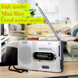 image-INDIN BC-R21 Portable AM/FM Radio Mini Stereo
