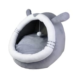 image-Semi-Enclosed Pet Bed Pamper L Size Removable Washable Green Dinosaur