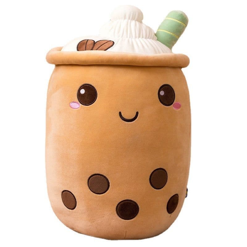 image-Plush Fruit Milk Tea Cup Pillow Toy 70cm Green Matcha Strawberry
