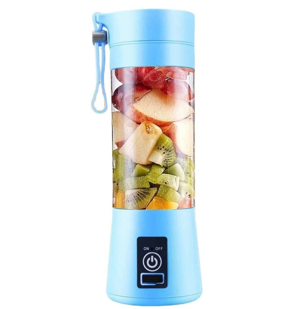 image-Portable Mini USB Rechargeable Juicer Cup 400ml 6 Blades
