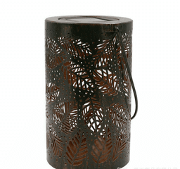 image-Solar Lantern Outdoor Garden Hanging Lamp Leaf Projector Light