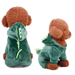 image-Petaro Coral Fleece Dog Costume - Four-Legged Cartoon Pet Outfit