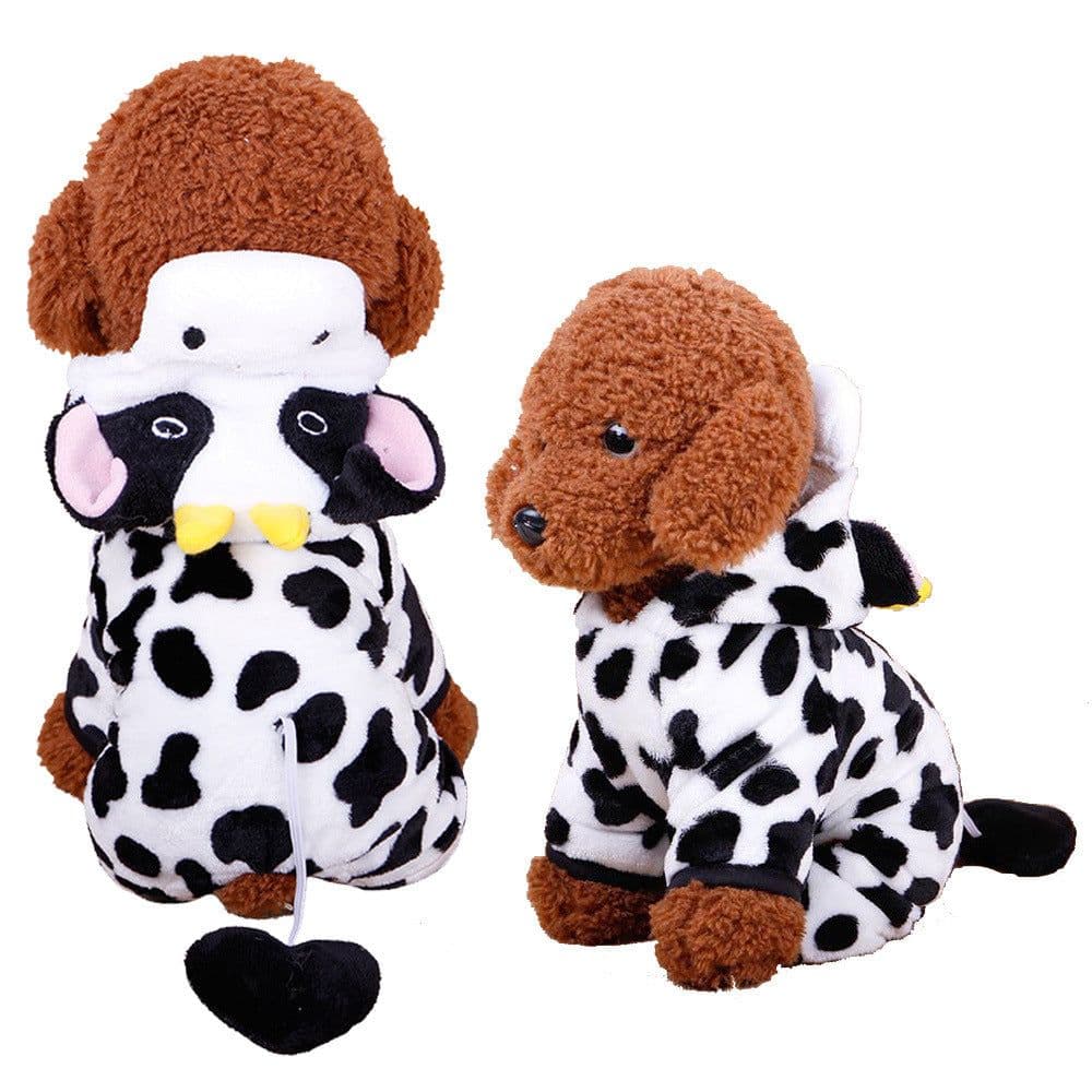 image-Petaro Coral Fleece Dog Costume - Four-Legged Cartoon Pet Outfit