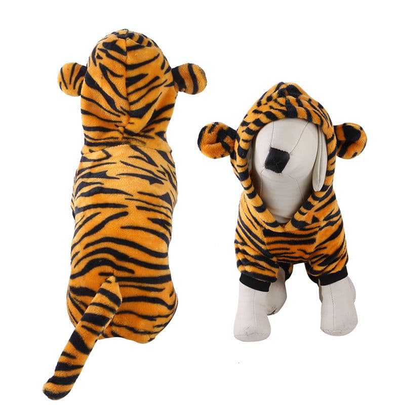 image-Petaro Coral Fleece Dog Costume - Four-Legged Cartoon Pet Outfit