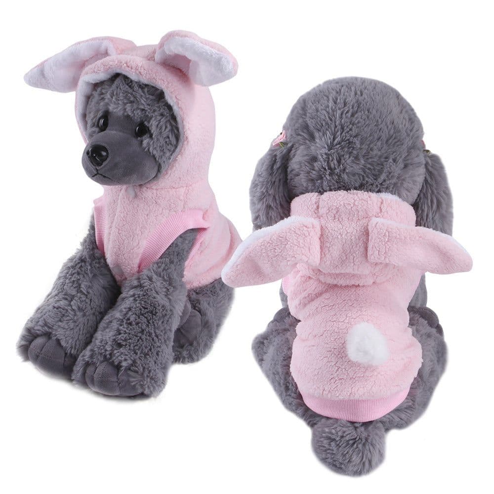 image-Petaro Coral Fleece Dog Costume - Four-Legged Cartoon Pet Outfit