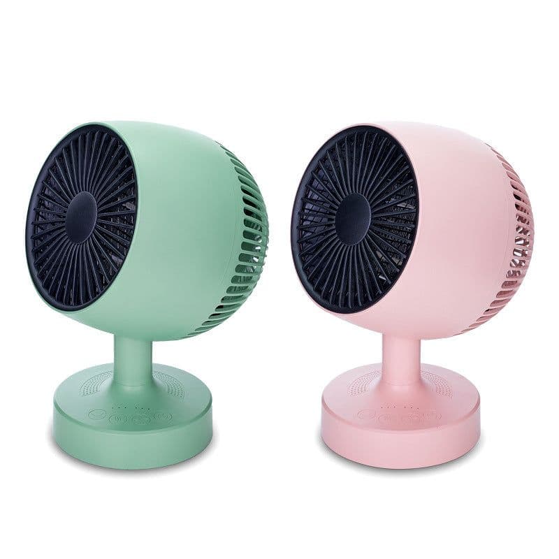 image-Portable PTC Heater Fan 500W/1000W Dual Hot Cold Desktop Mini Space Heater