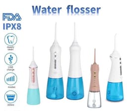 image-Portable Electric Water Flosser Rechargeable IPX7 Waterproof 300ml