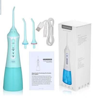 image-Portable Electric Water Flosser Rechargeable IPX7 Waterproof 300ml
