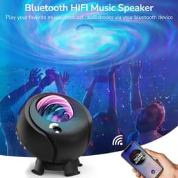 image-USB Bluetooth LED Galaxy Star Projector Night Light