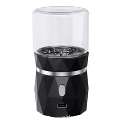 image-Eden 50mm Mini Electric Herb Grinder with Storage - Black
