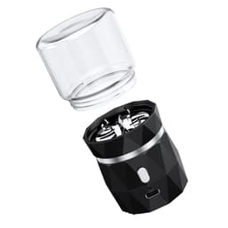 image-Eden 50mm Mini Electric Herb Grinder with Storage - Black