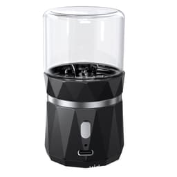 image-Eden 50mm Mini Electric Herb Grinder with Storage - Black
