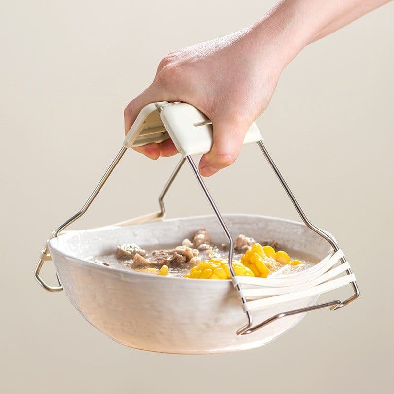 image-Silicone Anti-Scalding Dish Clip Heat Insulation Bowl Holder