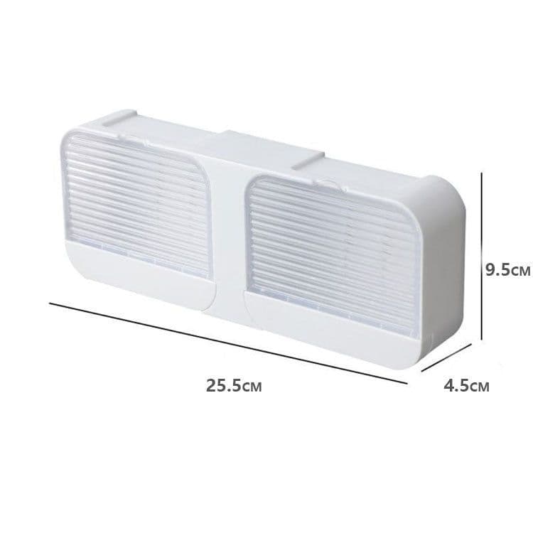 image-Wall-Mounted Soap Dish Holder with Drain and Cover