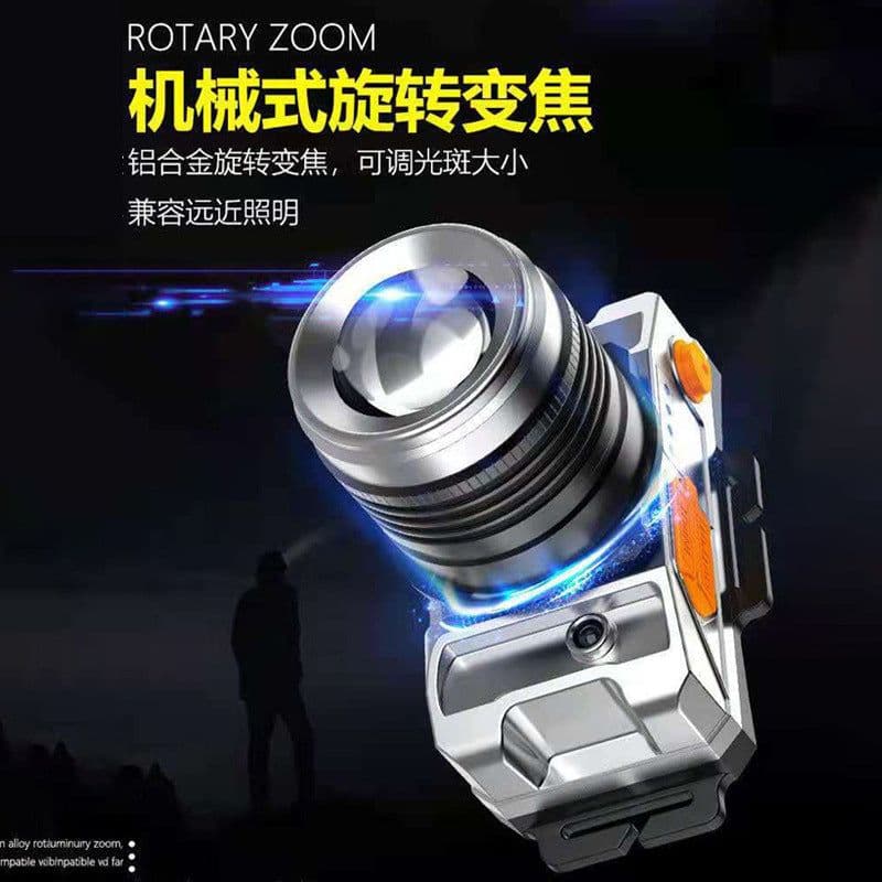 image-High Fly Outdoors T18A LED Headlamp USB Rechargeable Zoom Headlight