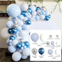 image-Metal Pink Balloon Chain Butterfly Decoration Set 129PC Birthday Party Wedding