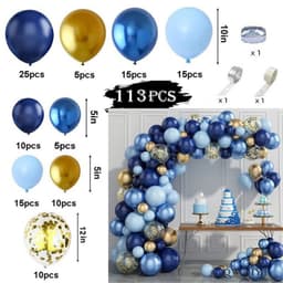 image-Metal Pink Balloon Chain Butterfly Decoration Set 129PC Birthday Party Wedding