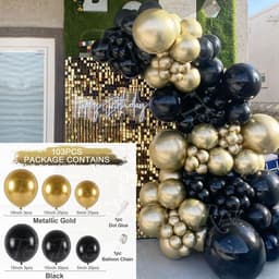 image-Metal Pink Balloon Chain Butterfly Decoration Set 129PC Birthday Party Wedding