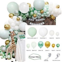 image-Metal Pink Balloon Chain Butterfly Decoration Set 129PC Birthday Party Wedding