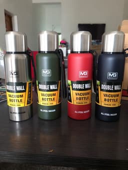 image-Meige Stainless Steel Vacuum Thermos Cup 1500ml with Cup Holder