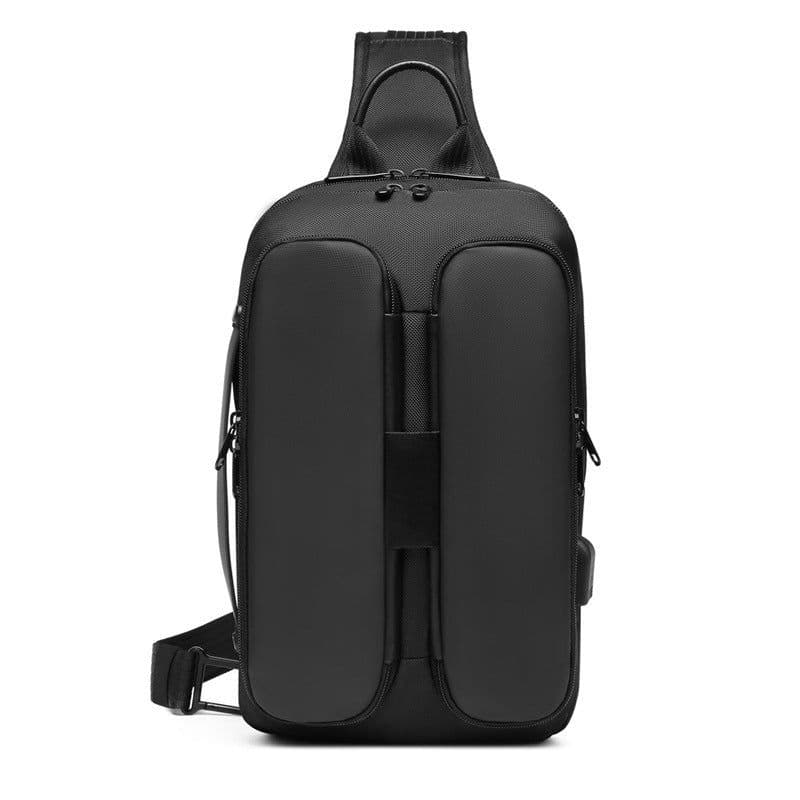 image-Chaofan Men's Shoulder Bag Nylon Waterproof Crossbody Messenger Bag