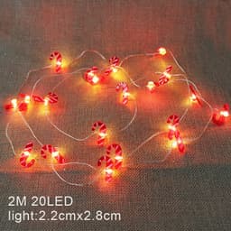image-LED Copper Wire Christmas String Lights Santa Snowman 20 Lights