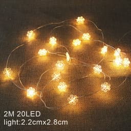 image-LED Copper Wire Christmas String Lights Santa Snowman 20 Lights