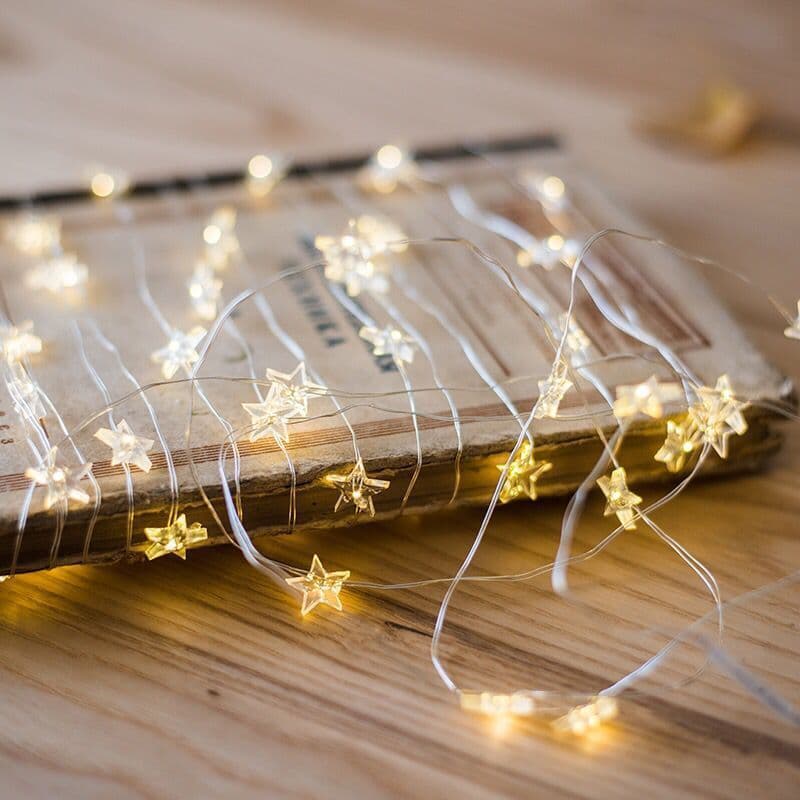 image-LED Copper Wire Christmas String Lights Santa Snowman 20 Lights