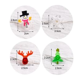 image-LED Copper Wire Christmas String Lights Santa Snowman 20 Lights