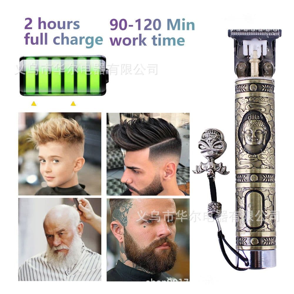 image-WAIKIL Buddha Head Hair Clipper Brushless Motor 0mm Blade