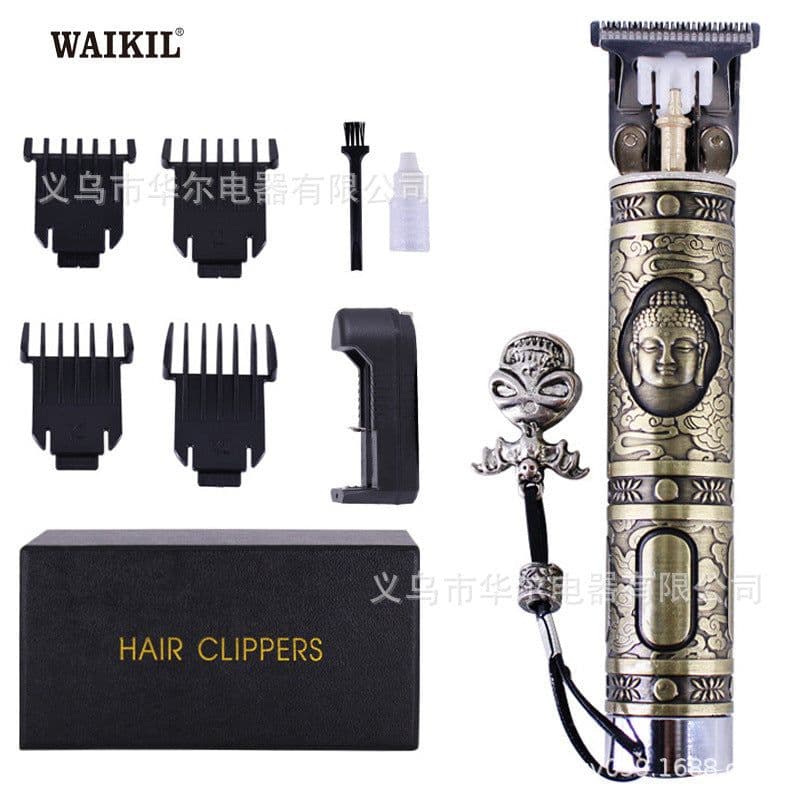 image-WAIKIL Buddha Head Hair Clipper Brushless Motor 0mm Blade