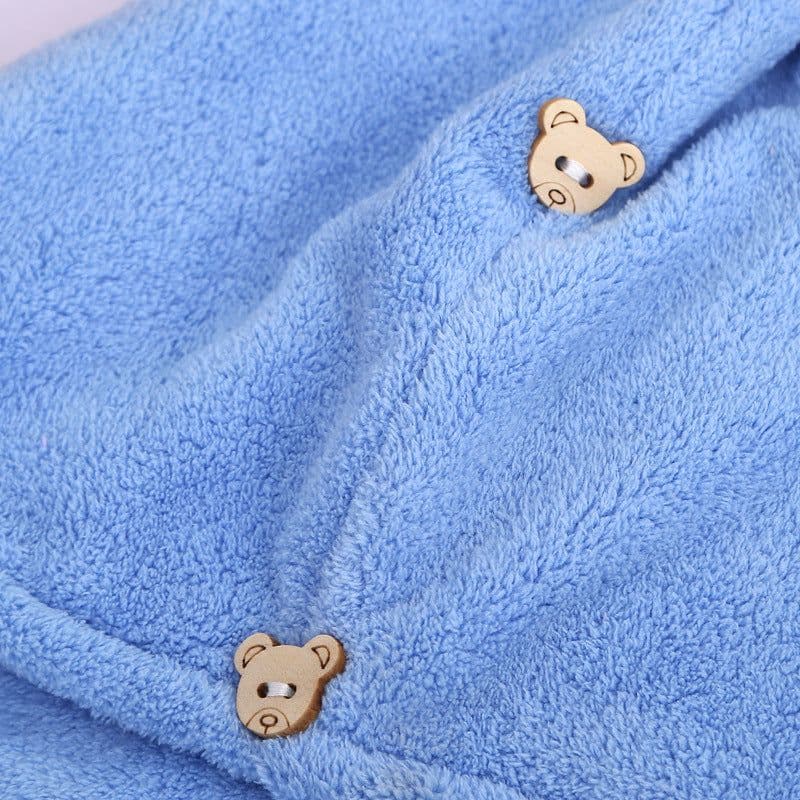 image-Microfiber Quick-Dry Hair Towel Cap for Women - Coral Fleece