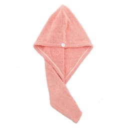 image-Microfiber Quick-Dry Hair Towel Cap for Women - Coral Fleece