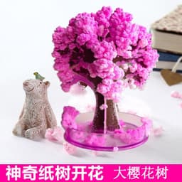 image-Paper Tree Blossom DIY Paper Flower Toy 16.3x9cm