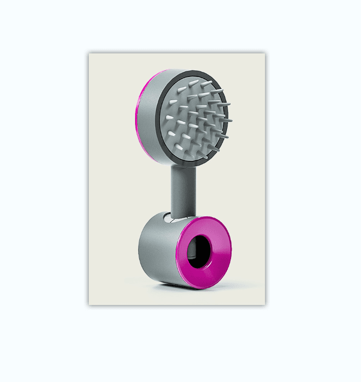 image-Silicone Shampoo Brush Scalp Massage Comb with Air Pressure